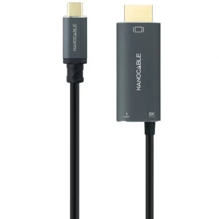 CABLE USB-C/H A HDMI/M 8K 1.8 M NANOCABLE CABLE USB-C/H A HDMI/M 8K 1.8 M NANOCABLE